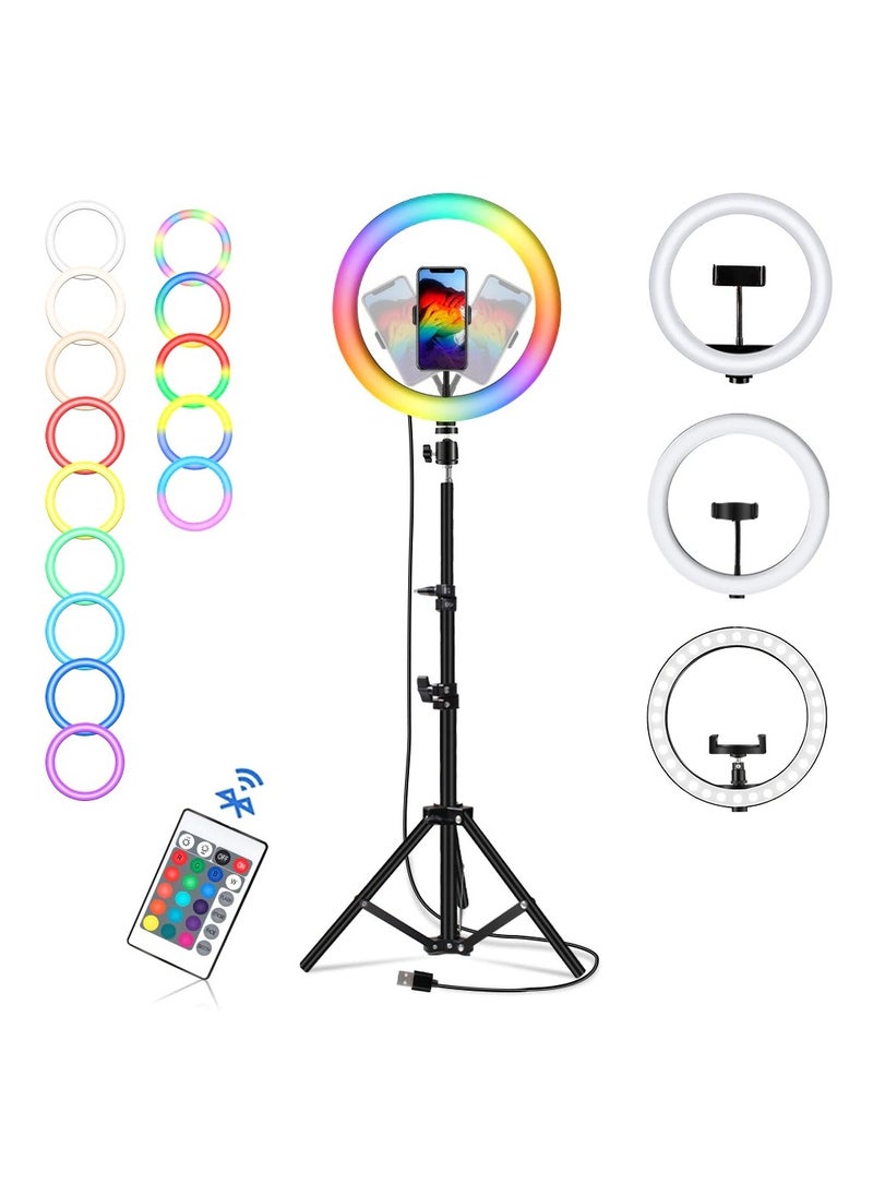 Mj 26 10 inch Multicolour RGB LED Soft Ring Light