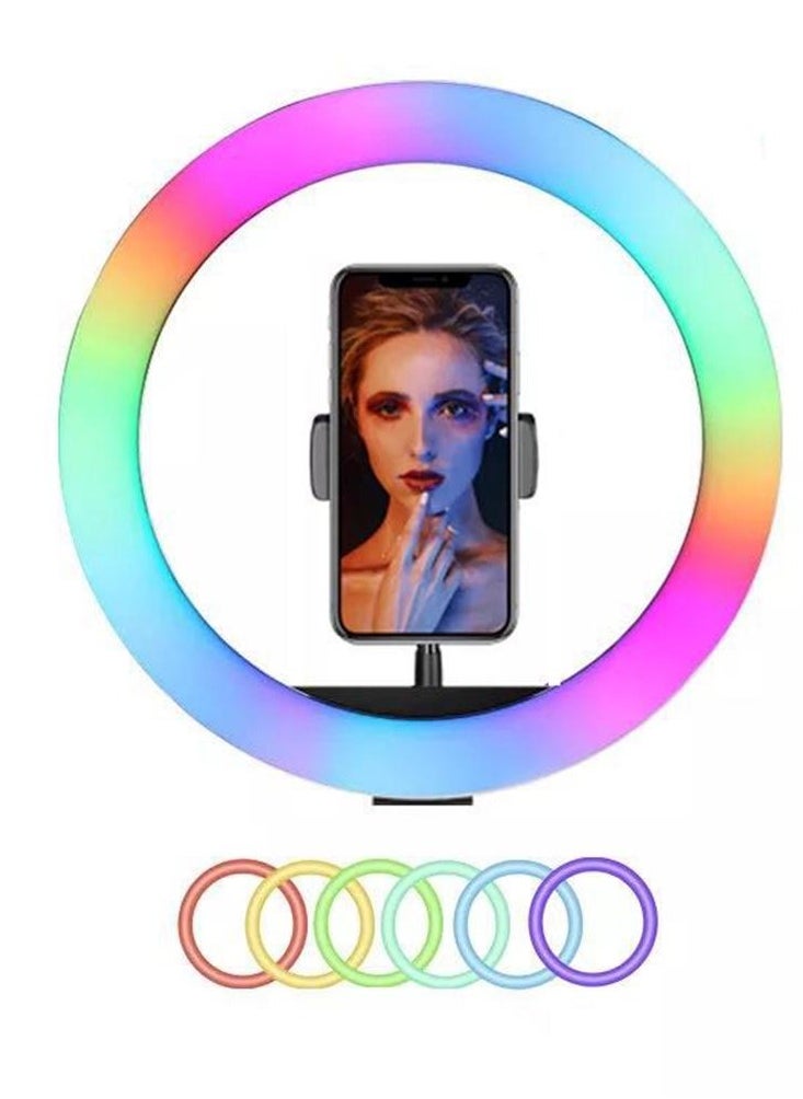 Mj 26 10 inch Multicolour RGB LED Soft Ring Light