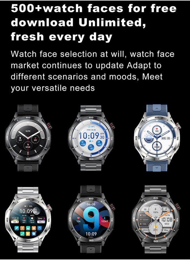 Men's 1.52-Inch Smart Bluetooth Watch, Full-Screen Touch, Smartwatch , Sleep Monitoring, Multiple Sports Modes, RT-i129