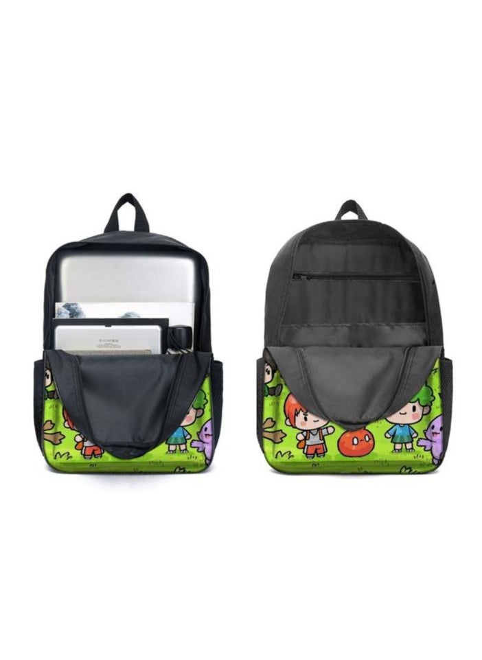 Three-piece set of cartoon characters (schoolbag, for students) - 455