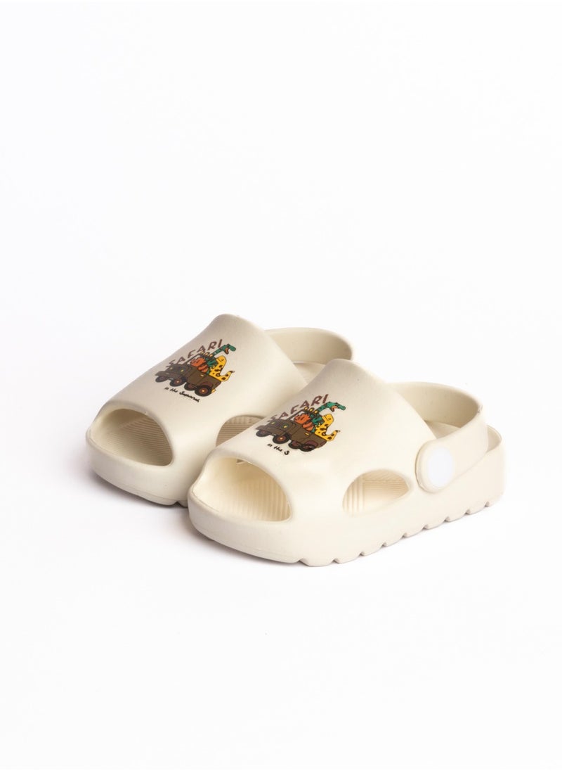 Speed Safari off white sandal for babies