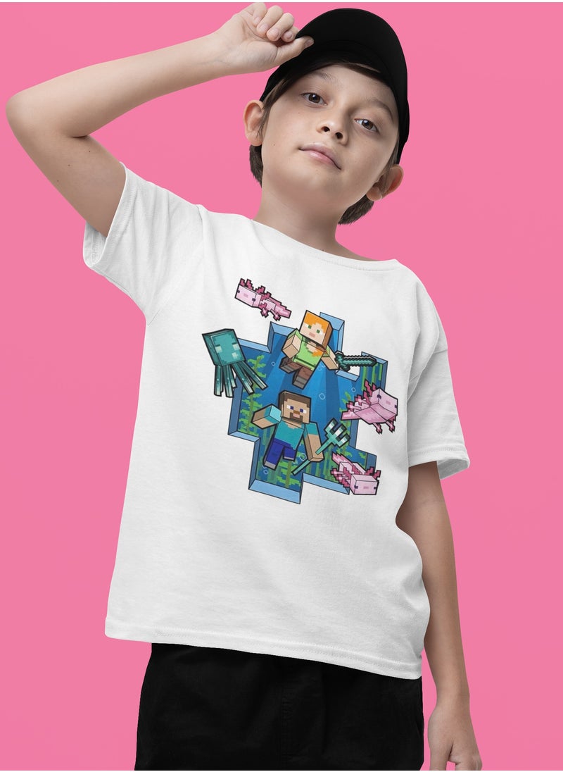 Minecraft Graphic Design With Kid's Unisex T-Shirts