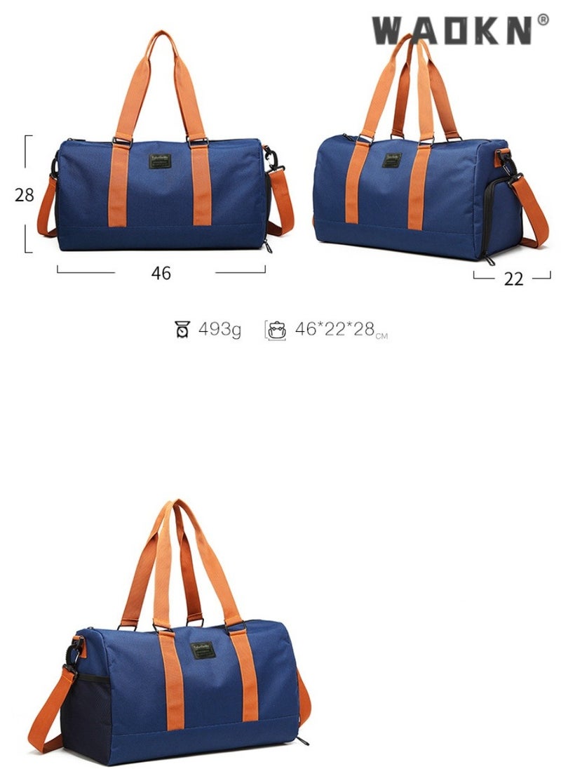 Travel Large Capacity Duffel Tote Bag for Women Men,Foldable Portable Expandable Moving Bag,Fashion Sports Fitness Gym Yoga Luggage Crossbody Handbag,Portable Independent Shoe Compartment Yoga Bag