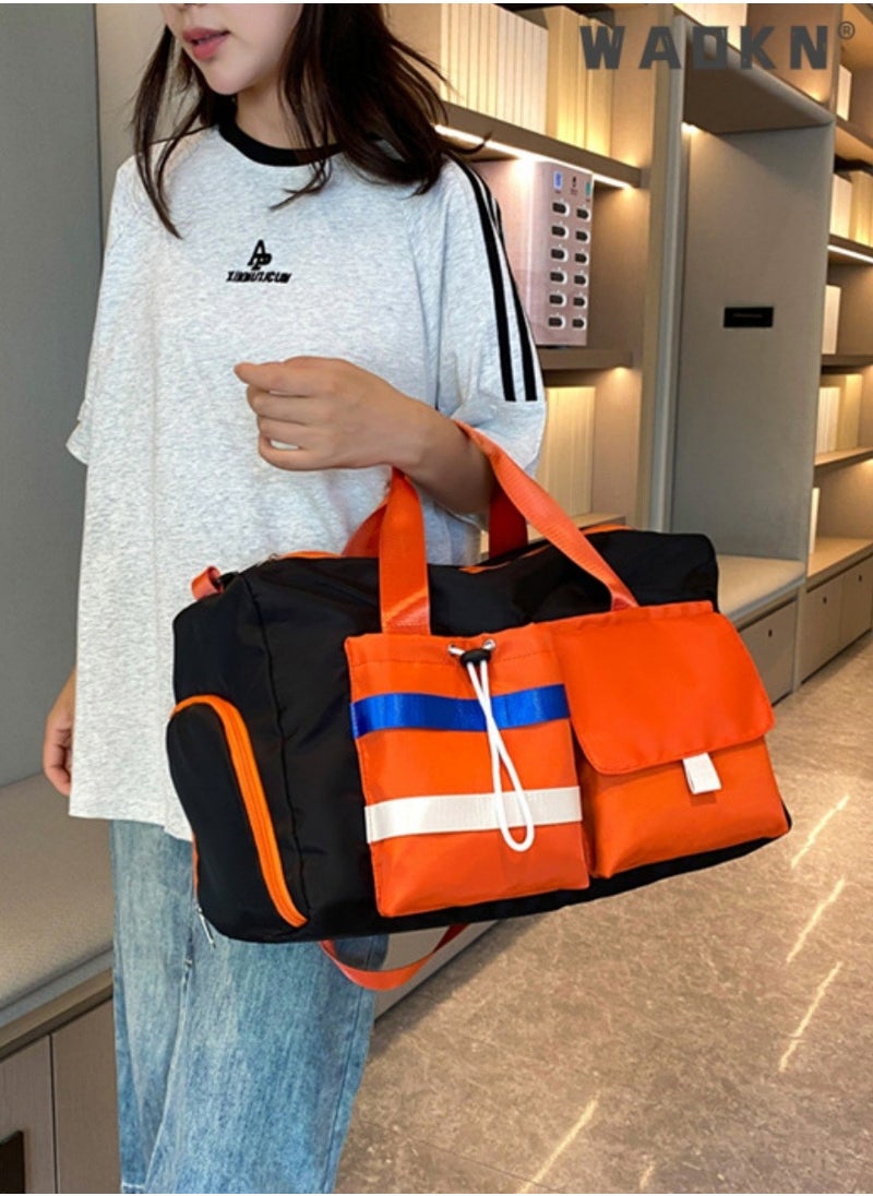 Unisex Wet & Dry Separation Gym Bag, Men's & Women's Water-Repellent Large Capacity Travel Bag, Sports Bag, Yoga Bag, with Separate Shoe Compartment Duffle Bag Trolley Bag Bag Organizer