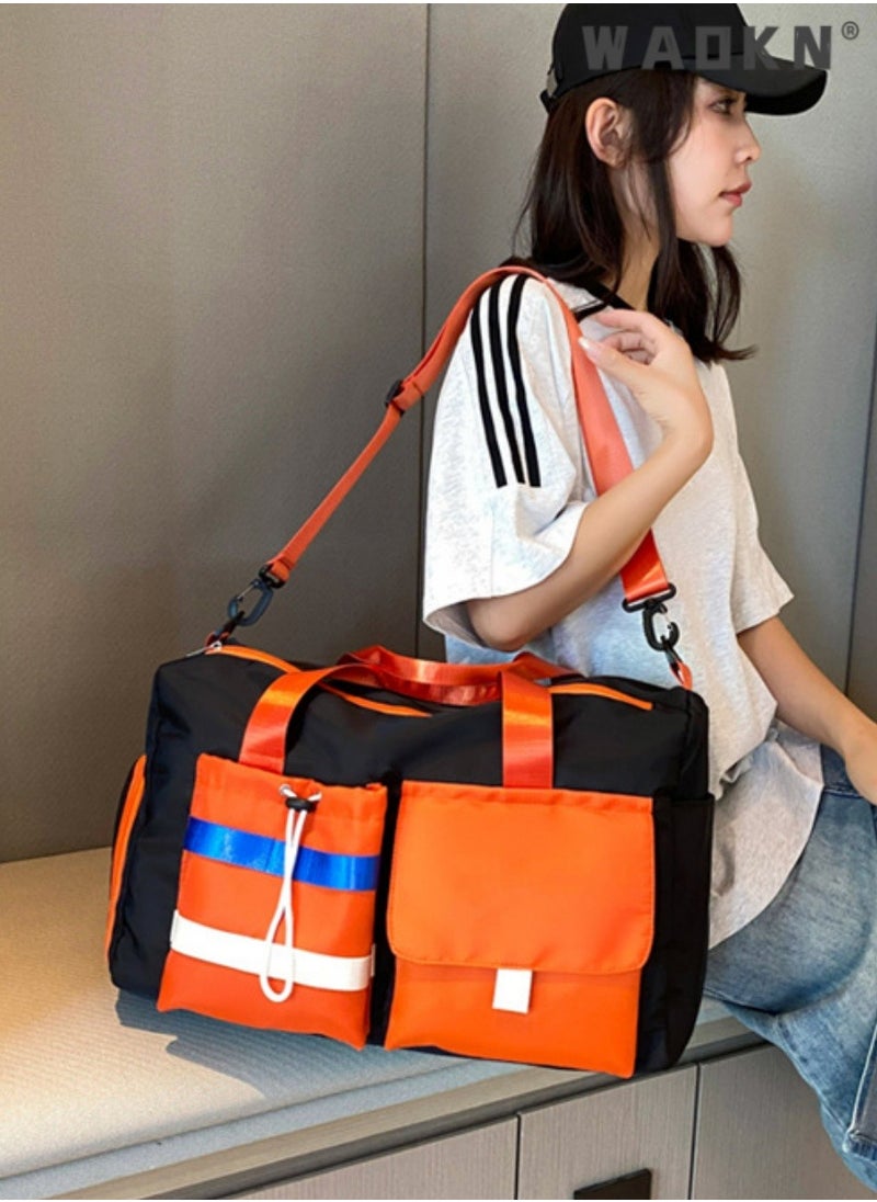 Unisex Wet & Dry Separation Gym Bag, Men's & Women's Water-Repellent Large Capacity Travel Bag, Sports Bag, Yoga Bag, with Separate Shoe Compartment Duffle Bag Trolley Bag Bag Organizer