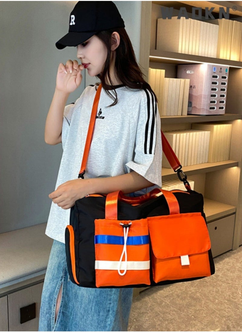 Unisex Wet & Dry Separation Gym Bag, Men's & Women's Water-Repellent Large Capacity Travel Bag, Sports Bag, Yoga Bag, with Separate Shoe Compartment Duffle Bag Trolley Bag Bag Organizer