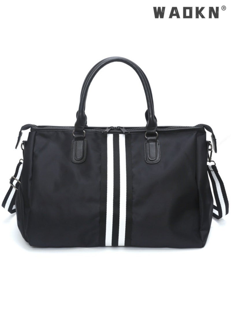 Travel Large Capacity Duffel Tote Bag for Women Men,Foldable Portable Expandable Moving Bag,Fashion Sports Fitness Gym Yoga Luggage Crossbody Handbag,Portable Independent Shoe Compartment Yoga Bag