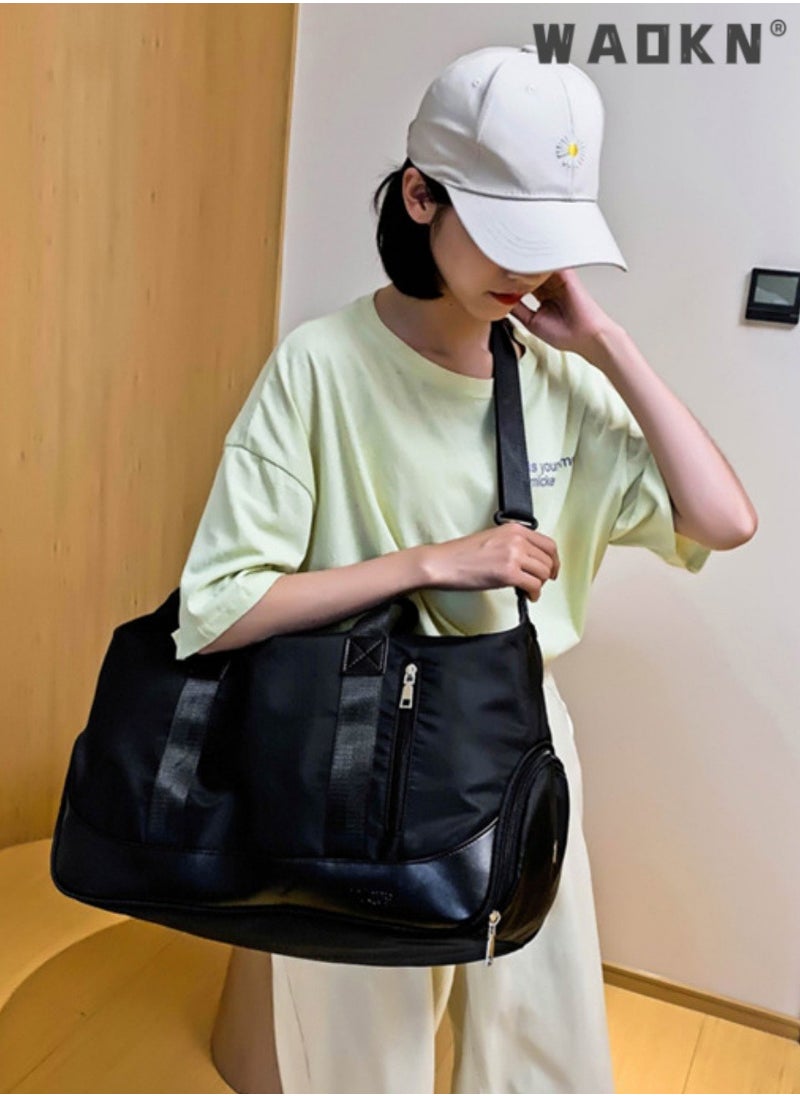 Duffle Bag Sports Fitness Travel Unisex Bag Dry and Wet Separation Pocket,Shoulder and Carry On Luggage Bag With Shoe Compartment Multi-function Training,Yoga,Luggage,Gym,for Men and Women