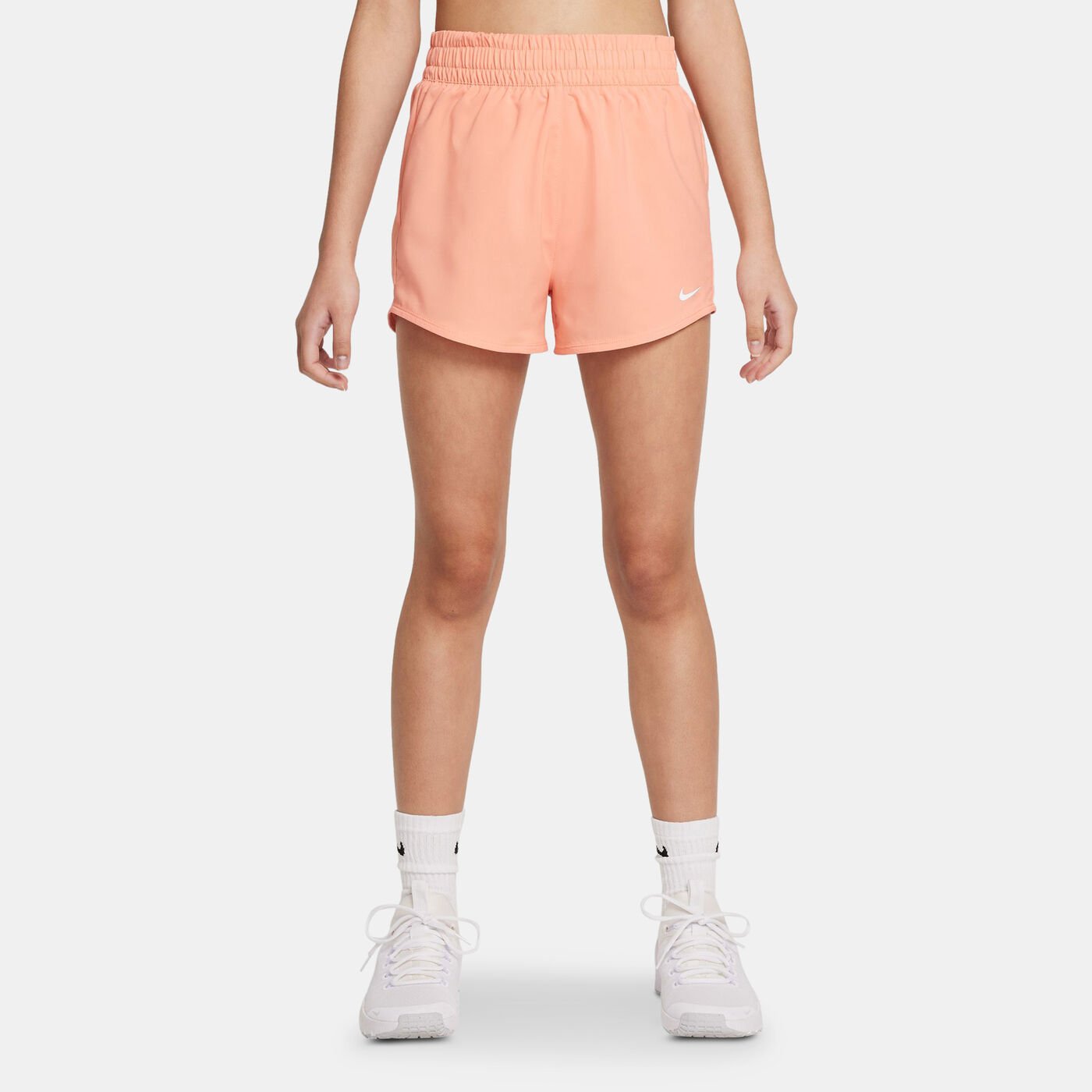 Kids' Dri-FIT One High-Waisted Training Shorts