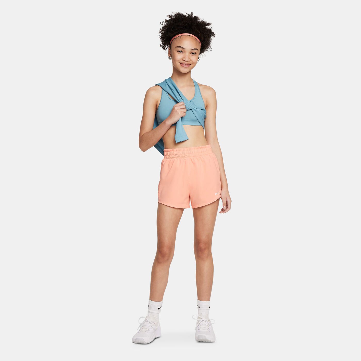 Kids' Dri-FIT One High-Waisted Training Shorts