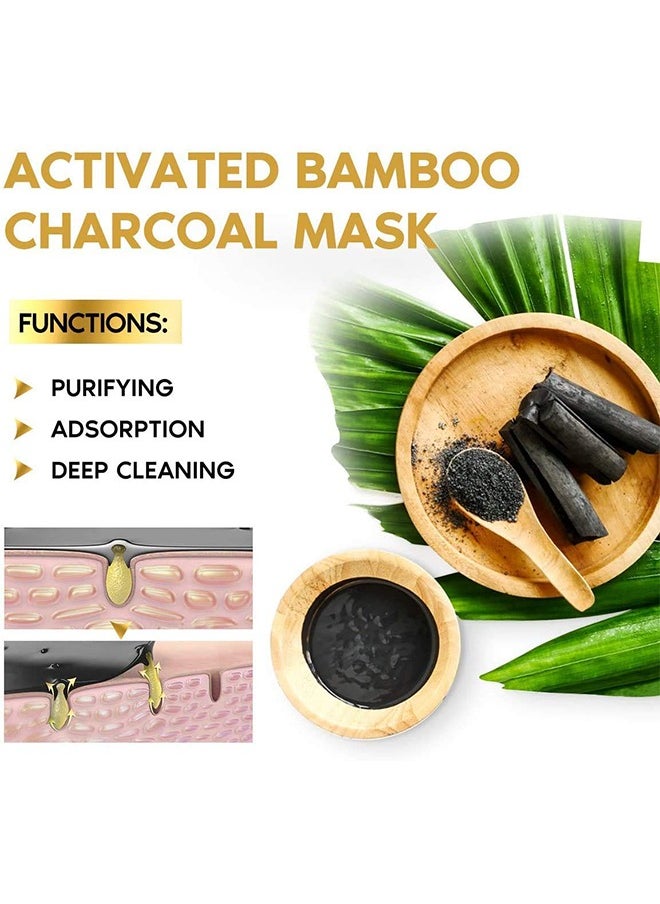 Blackhead Cleansing Facial Mask, Bamboo Charcoal Blackhead Removal Mask, Deep Cleansing Facial Pores And Oil Control And Moisturizing (60G)