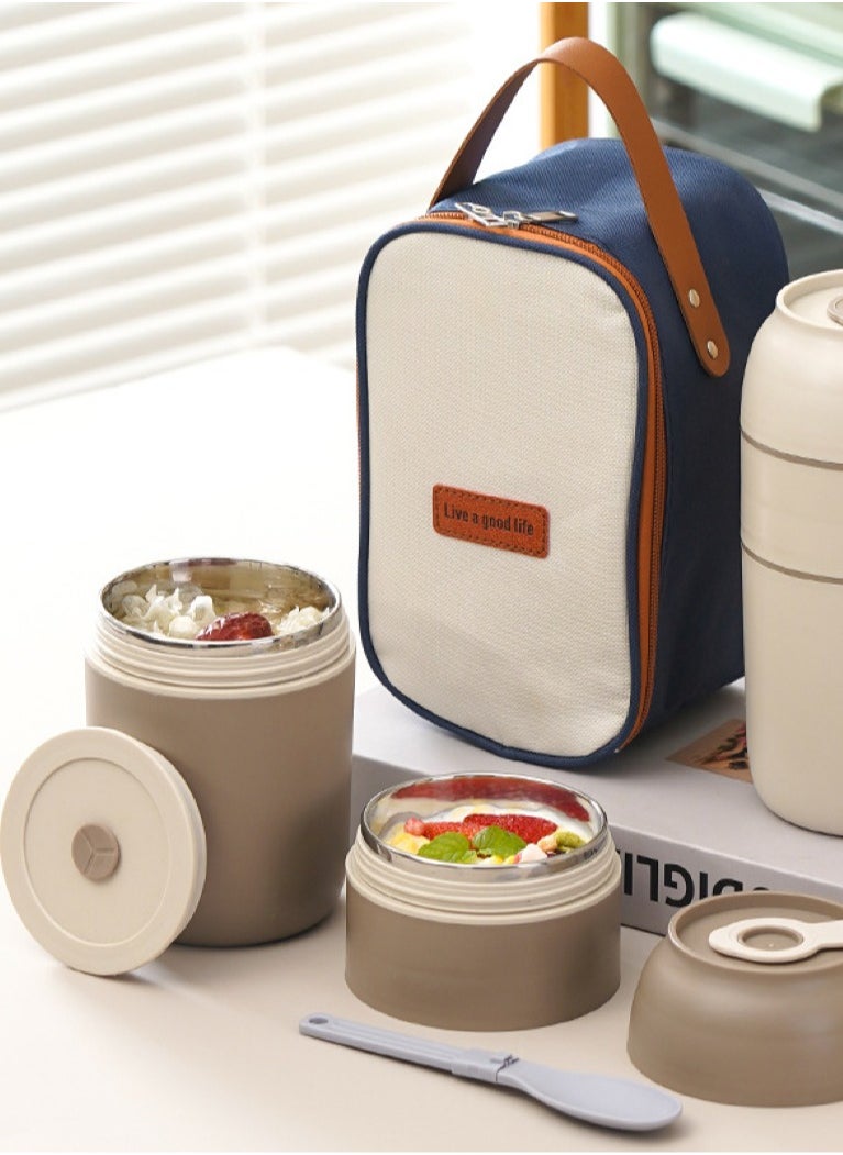 500ml Food Jar Lunch Box breakfast jar Stainless Steel Double Wall Insulated Travel Food Flask for Kids and Adults, 17oz