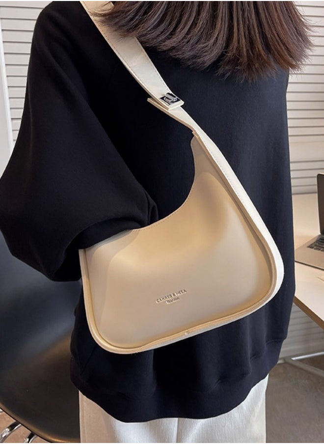 Women's Fashionable and Simple Shoulder Bag,Compact Shoulder Bag for Women Waterproof Multipurpose Underarm bag Hand Bag for Travel Dating Shopping Retro Purse Bag Fashion Satchel Under the Arm