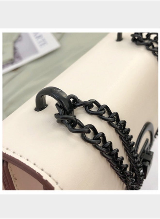 Designer Crossbody bags for Women, Lady Luxury Leather Shoulder Bag, Handbag and Messenger bag,Small Square Bag Large Capacity Chain Messenger Bag,Slim Crossbody bag for Travel,Work,Commuting