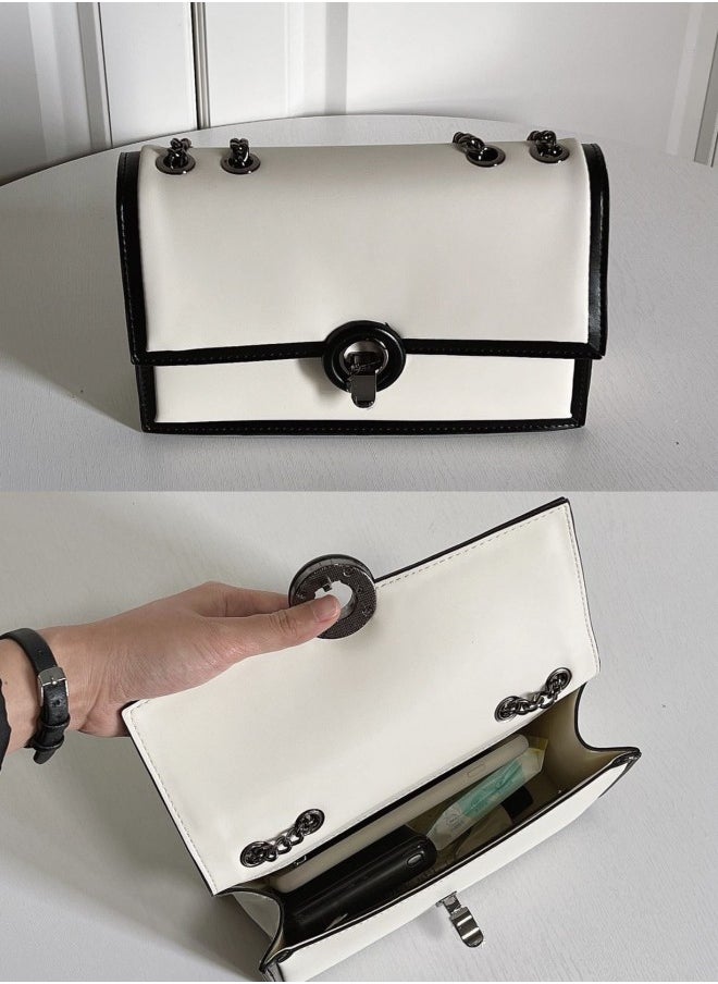 Designer Crossbody bags for Women, Lady Luxury Leather Shoulder Bag, Handbag and Messenger bag,Small Square Bag Large Capacity Chain Messenger Bag,Slim Crossbody bag for Travel,Work,Commuting