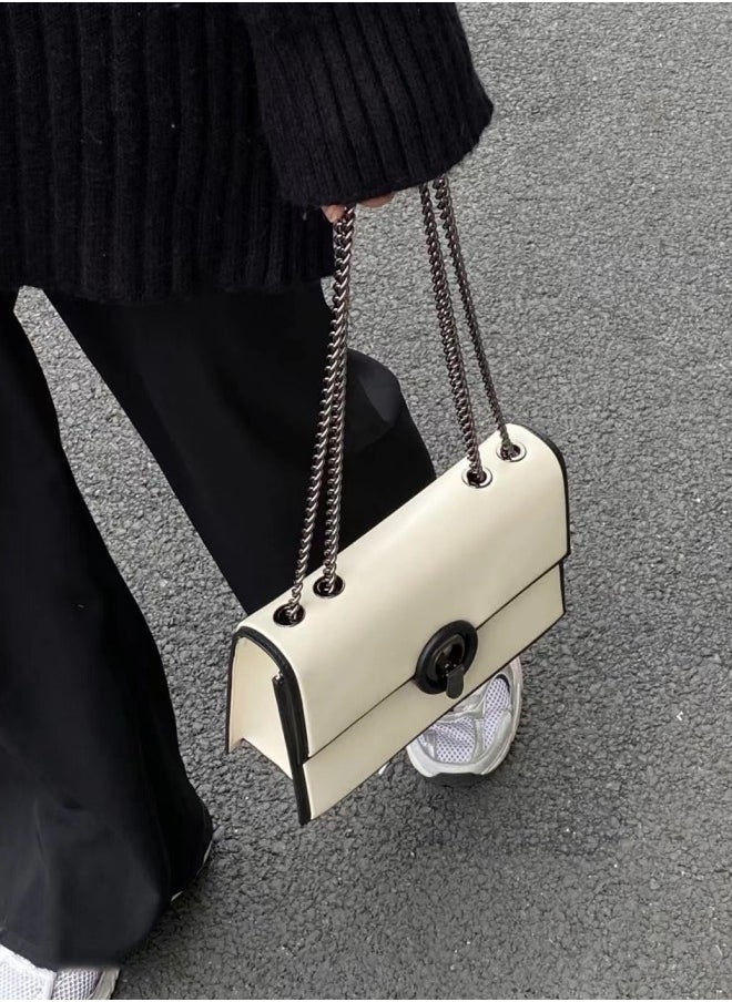 Designer Crossbody bags for Women, Lady Luxury Leather Shoulder Bag, Handbag and Messenger bag,Small Square Bag Large Capacity Chain Messenger Bag,Slim Crossbody bag for Travel,Work,Commuting