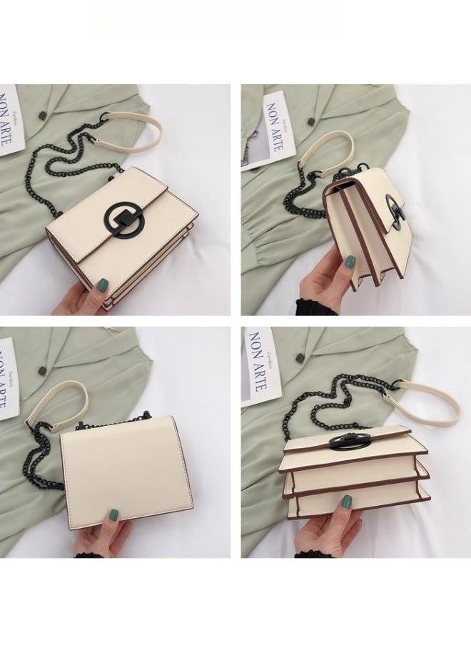 Designer Crossbody bags for Women, Lady Luxury Leather Shoulder Bag, Handbag and Messenger bag,Small Square Bag Large Capacity Chain Messenger Bag,Slim Crossbody bag for Travel,Work,Commuting