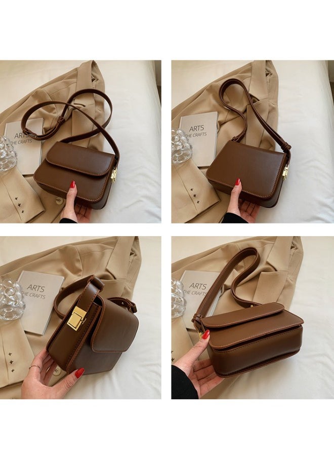Women's Fashionable Shoulder Bag, Ladies Retro Solid Color Underarm Bag Crossbody Bag Side Bag Sling Bag, Daily Travel Crossbody Bag Handbag Tote Bags Carry Bags Clutch Bag