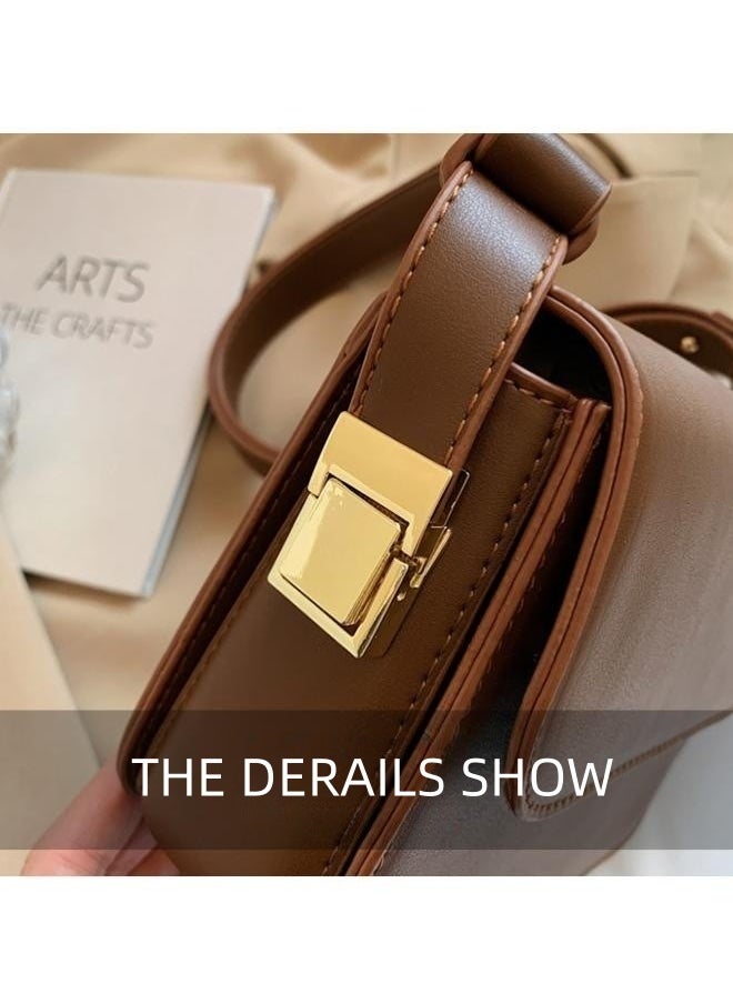 Women's Fashionable Shoulder Bag, Ladies Retro Solid Color Underarm Bag Crossbody Bag Side Bag Sling Bag, Daily Travel Crossbody Bag Handbag Tote Bags Carry Bags Clutch Bag