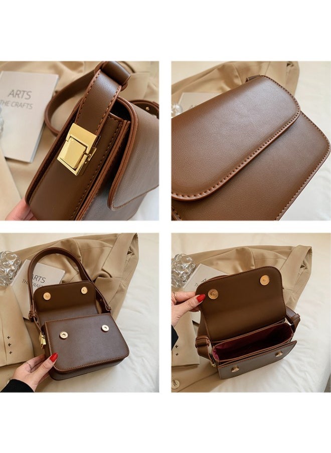 Women's Fashionable Shoulder Bag, Ladies Retro Solid Color Underarm Bag Crossbody Bag Side Bag Sling Bag, Daily Travel Crossbody Bag Handbag Tote Bags Carry Bags Clutch Bag
