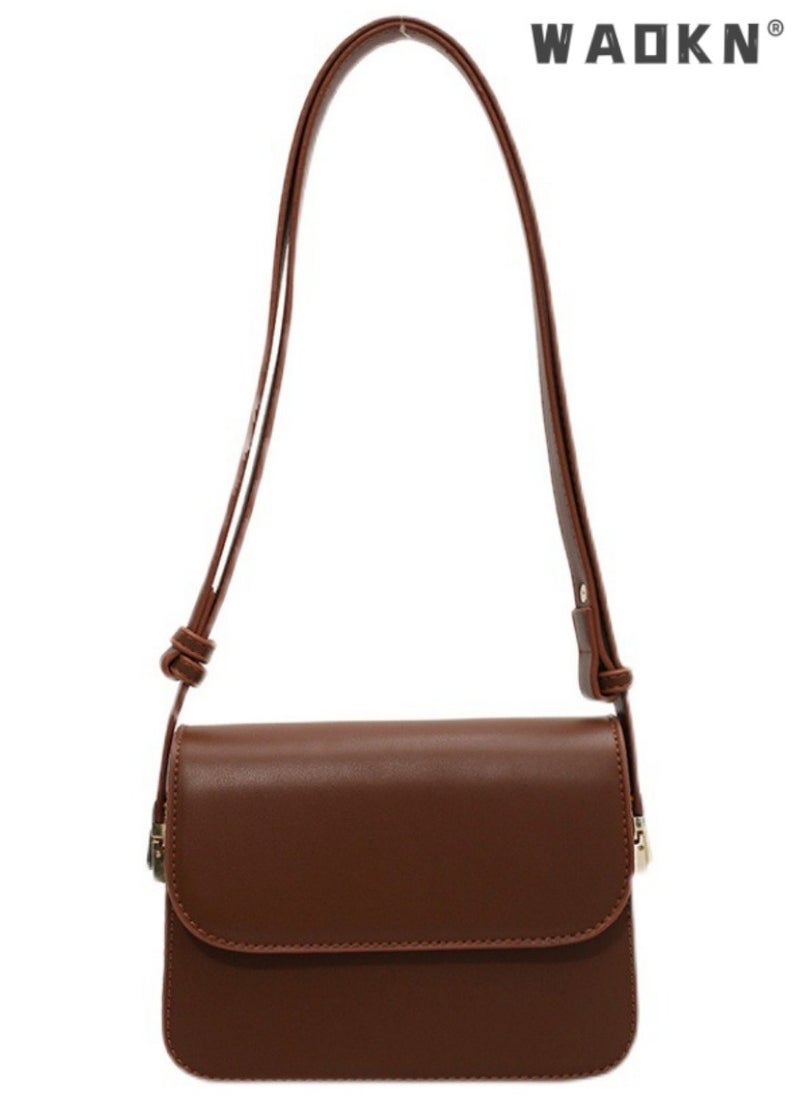 Women's Fashionable Shoulder Bag, Ladies Retro Solid Color Underarm Bag Crossbody Bag Side Bag Sling Bag, Daily Travel Crossbody Bag Handbag Tote Bags Carry Bags Clutch Bag