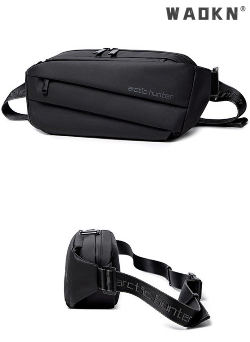 Men's Trendy Chest Bags, Boys' Large-capacity Waterproof Crossbody Bag Fanny Pack Belt Bag, Sports Cycling and Hiking Handbag Carrying Bag for College Students and Teenagers