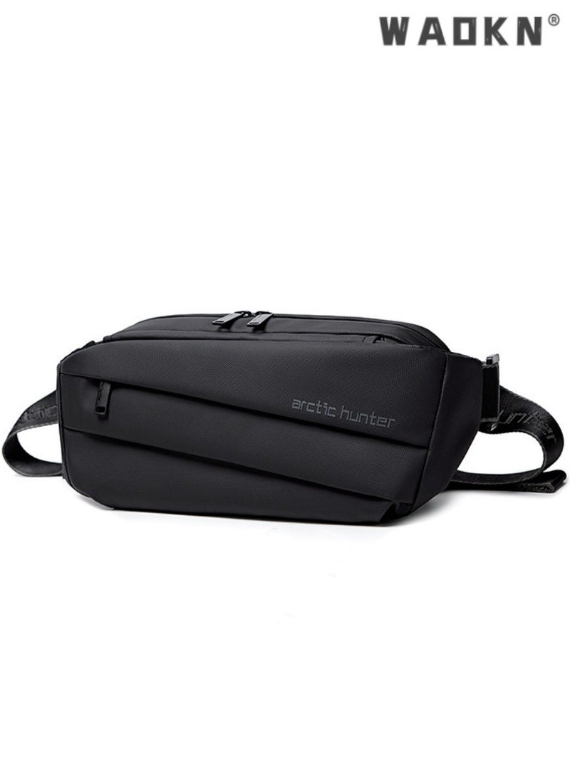 Men's Trendy Chest Bags, Boys' Large-capacity Waterproof Crossbody Bag Fanny Pack Belt Bag, Sports Cycling and Hiking Handbag Carrying Bag for College Students and Teenagers