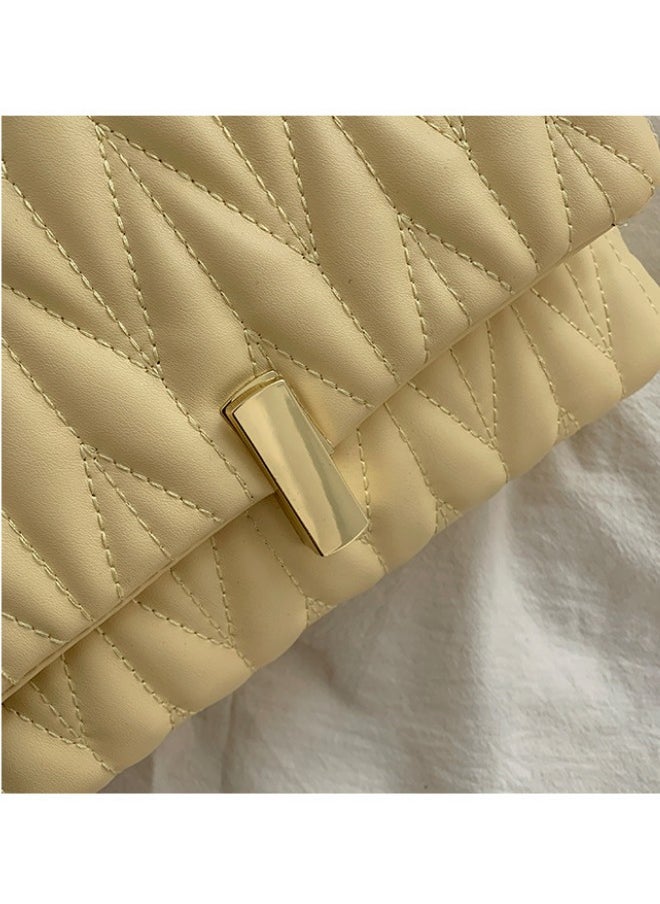 Women's Diamond Texture Shoulder Bag, Ladies Multi-function Chain Armpit Bag Small Bag Carry Bag Gift Bag, Simple Crossbody Bag Sling Bag Side Bag Handbag for College Students and Teenagers