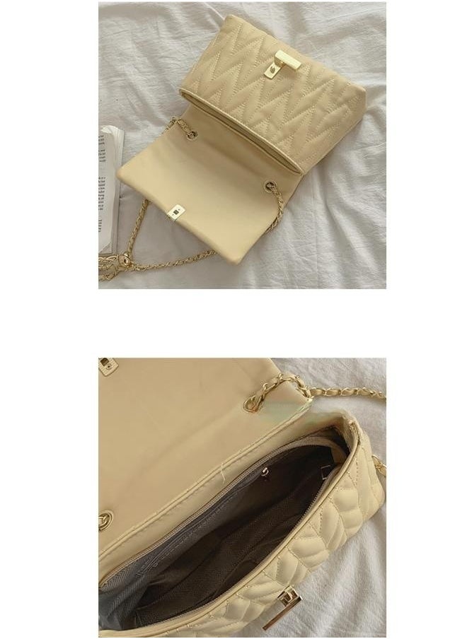 Women's Diamond Texture Shoulder Bag, Ladies Multi-function Chain Armpit Bag Small Bag Carry Bag Gift Bag, Simple Crossbody Bag Sling Bag Side Bag Handbag for College Students and Teenagers