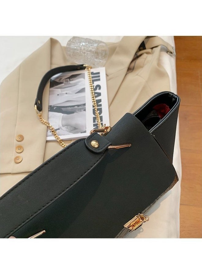 Women's New Frosted Shoulder Bag, Ladies European and American Style Chain Crossbody Bag Side Bag Sling Bag, Simple Retro Large Capacity Carrying Bag Handbag Tote Bag