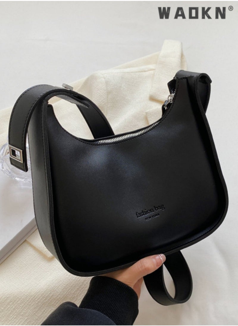 Women's Temperament Commuter Shoulder Bag, Ladies Fashion Armpit Bag Crossbody Bags Sling Bag Side Bag Carry Bag, Versatile Large-capacity PU Leather Carrying Bag  For Travelling Shopping