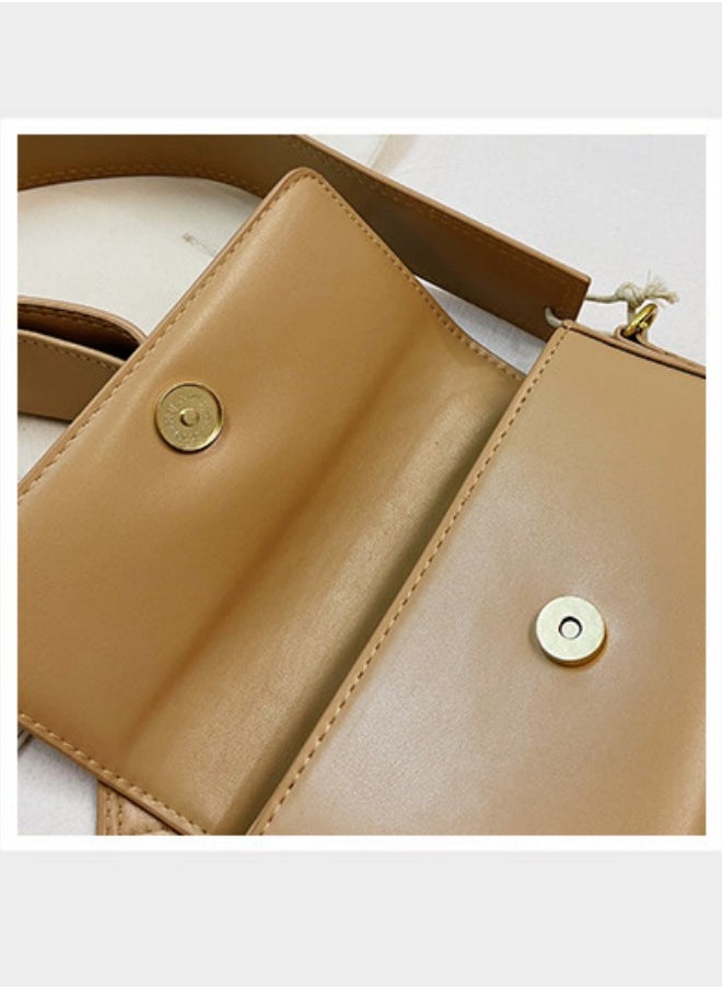 Women's handbag, PU leather shoulder bag,  Ladies Solid Color Small Square Bag Crossbody Bag Sling Bag Side Bag,with detachable shoulder strap and top handle,suitable for shopping,work,dating,travel
