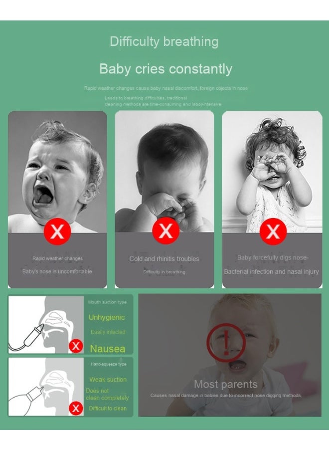 Electric Baby Nasal Aspirator - Powerful Split Design for Fresh Breathing