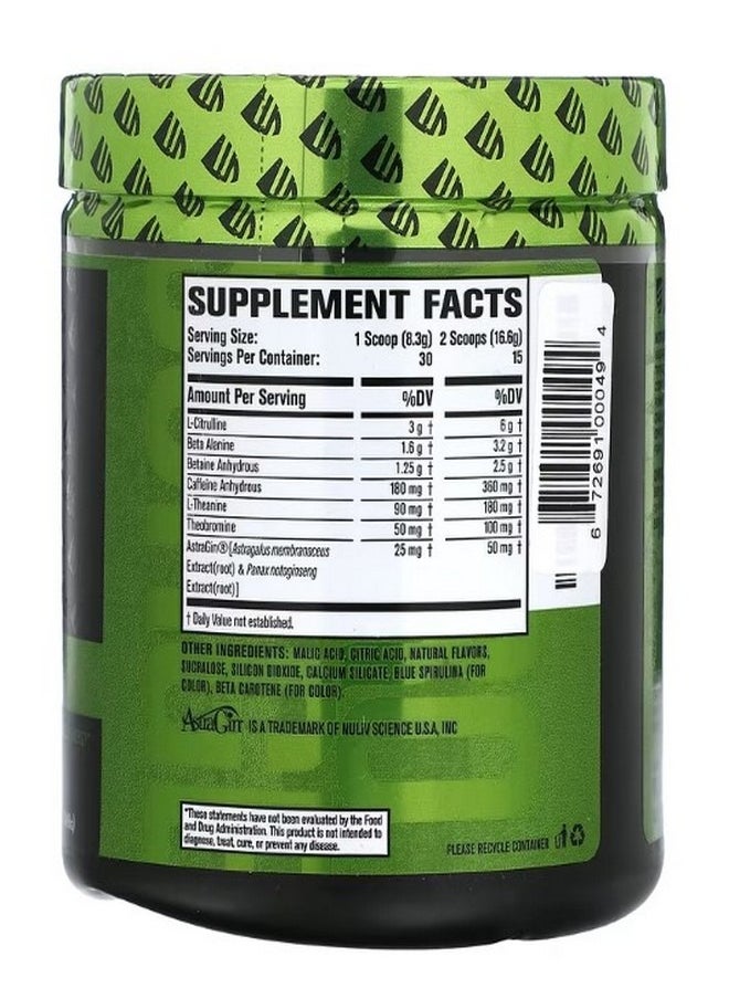 Nitro Surge Pre Workout Green Apple 8.78 oz 249 g