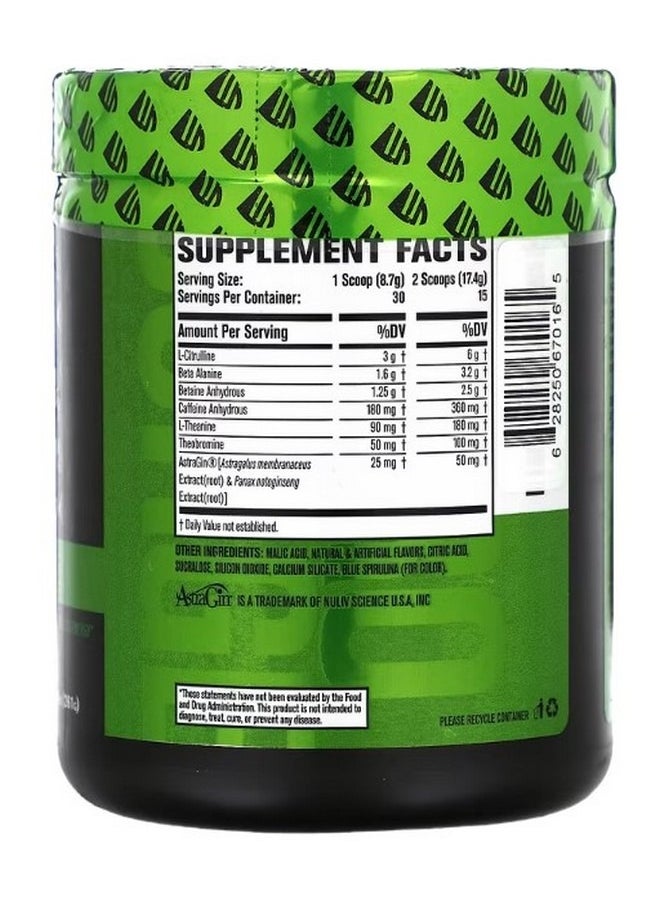 Nitro Surge Pre Workout Blue Raspberry 9.21 oz 261 g