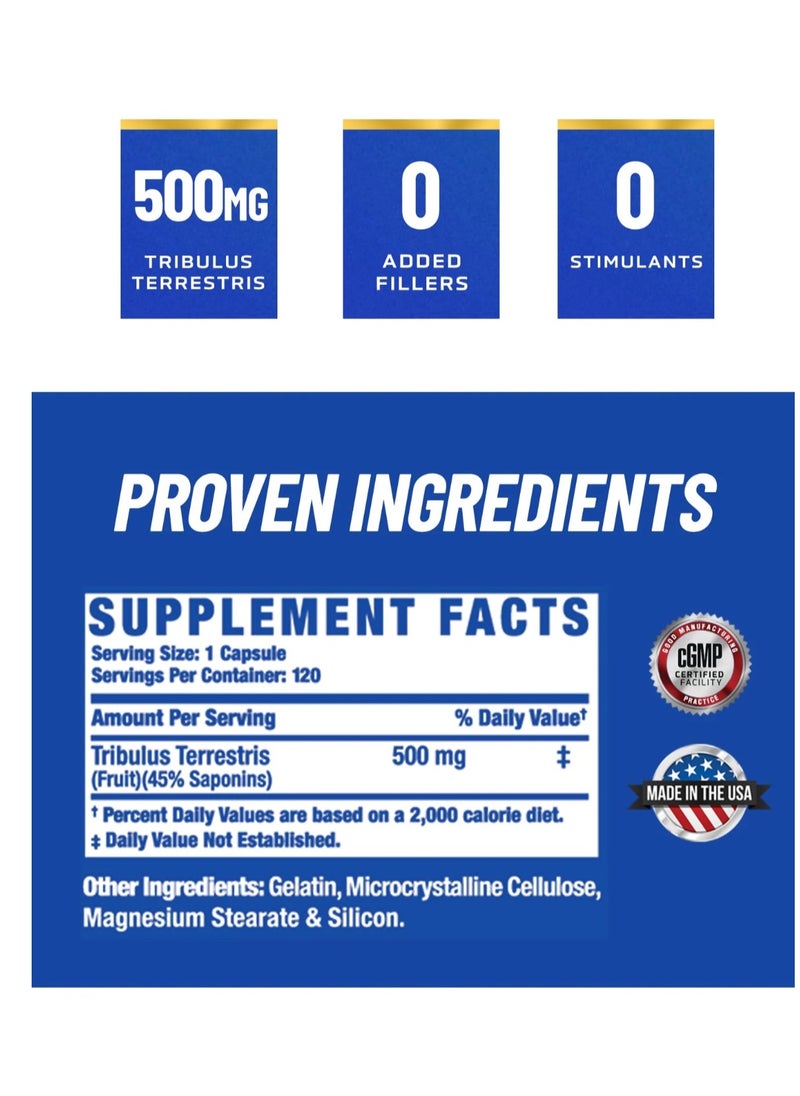 Tribulus XS, 120 Capsules