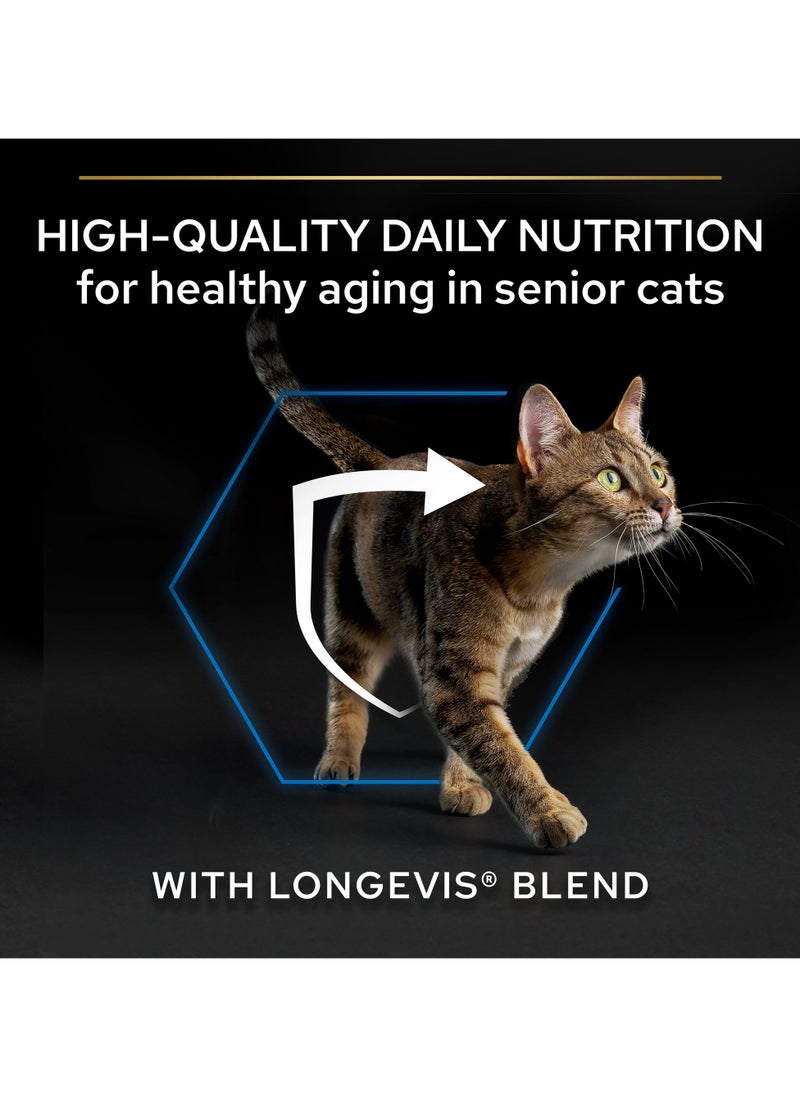 Senior 7+ Longevis Dry Cat Food with Salmon brown 3kg