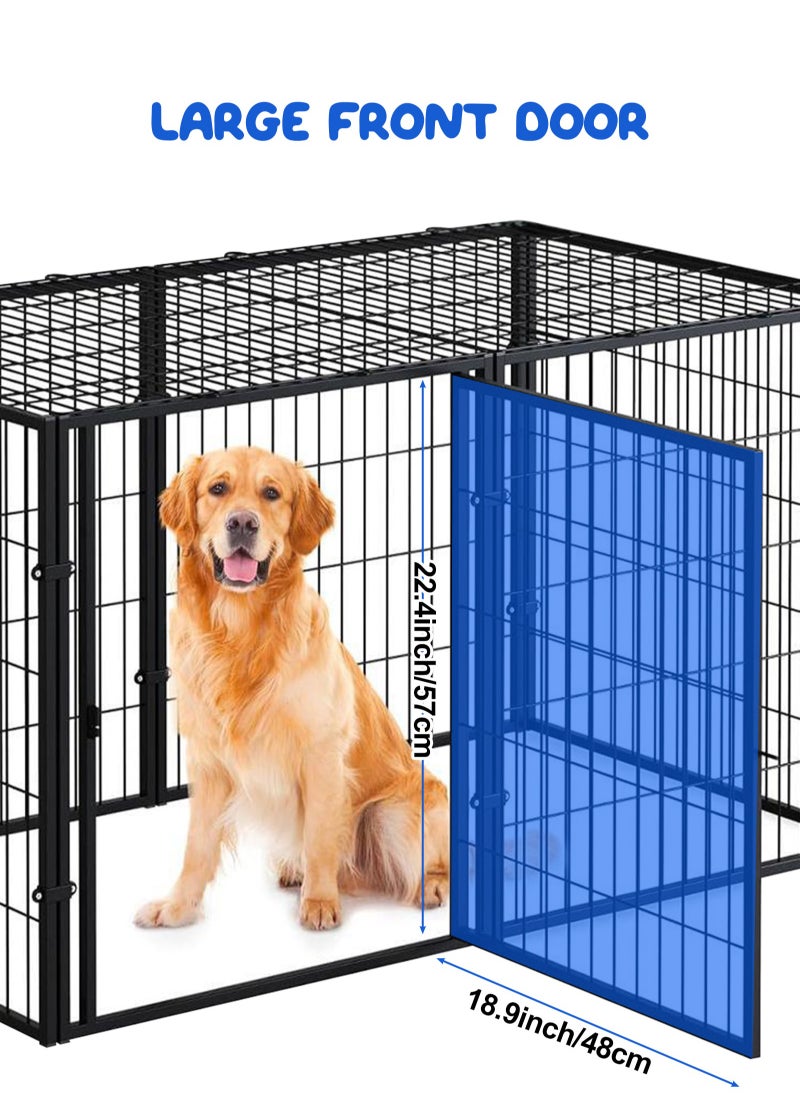 Dog Playpen Foldable 8 Panels Dog Pen 47