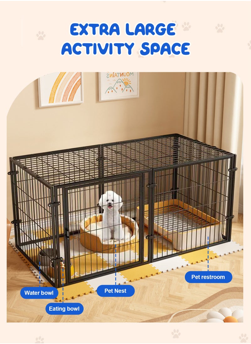 Dog Playpen Foldable 8 Panels Dog Pen 47