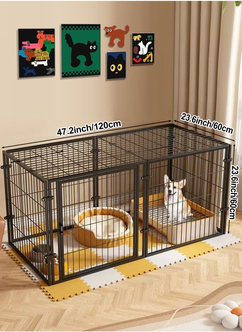 Dog Playpen Foldable 8 Panels Dog Pen 47