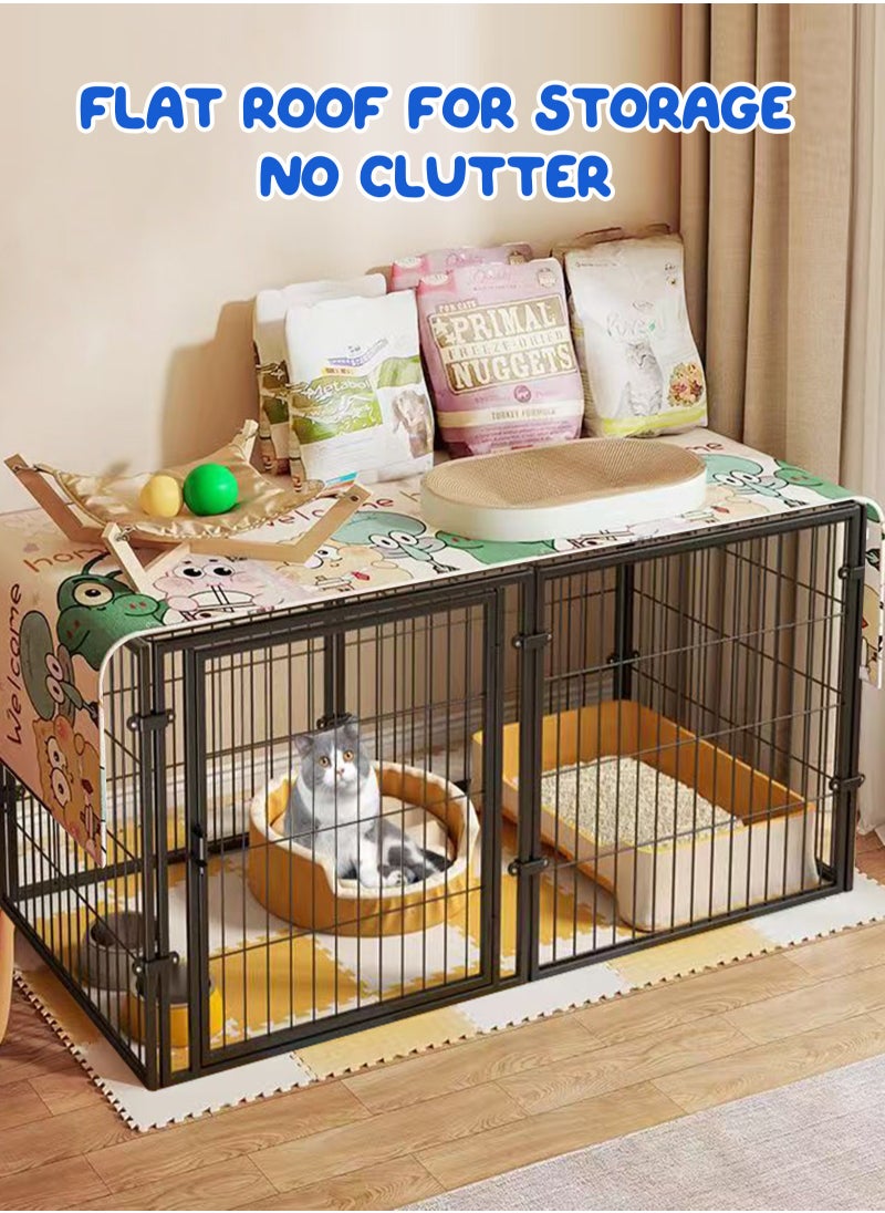 Dog Playpen Foldable 8 Panels Dog Pen 47