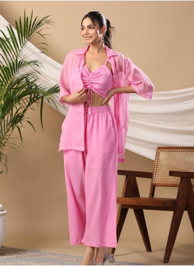 Chic & Comfy Pink Co-ord Set for Effortless Style