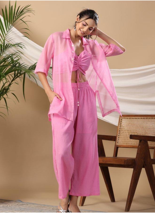 Chic & Comfy Pink Co-ord Set for Effortless Style