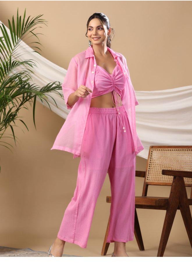 Chic & Comfy Pink Co-ord Set for Effortless Style