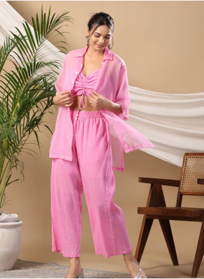 Chic & Comfy Pink Co-ord Set for Effortless Style