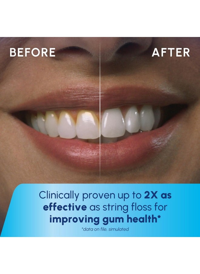 Waterpik Cordless Pearl Rechargeable Portable Water Flosser for Teeth, Gums, Braces Care and Travel with 4 Flossing Tips - ADA Accepted, WF-13 White, Packaging May Vary