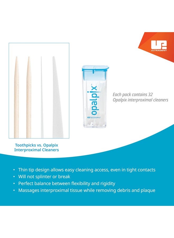 Ultradent Opalpix Dental Picks (6 Pack) 32ct per Pack Toothpicks Opalescence Teeth Products Plastic Tooth Dental Pick Oral Care Soft Gum 5590-6