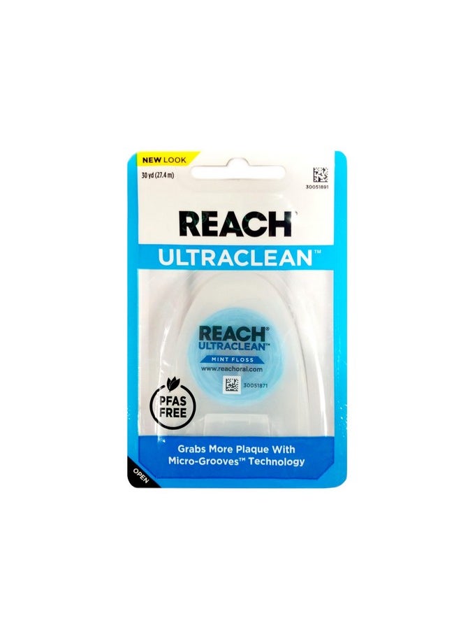 REACH Ultra Clean Flo Size 30yar Listerene Ultra Clean Floss 30yard (Pack of 10)