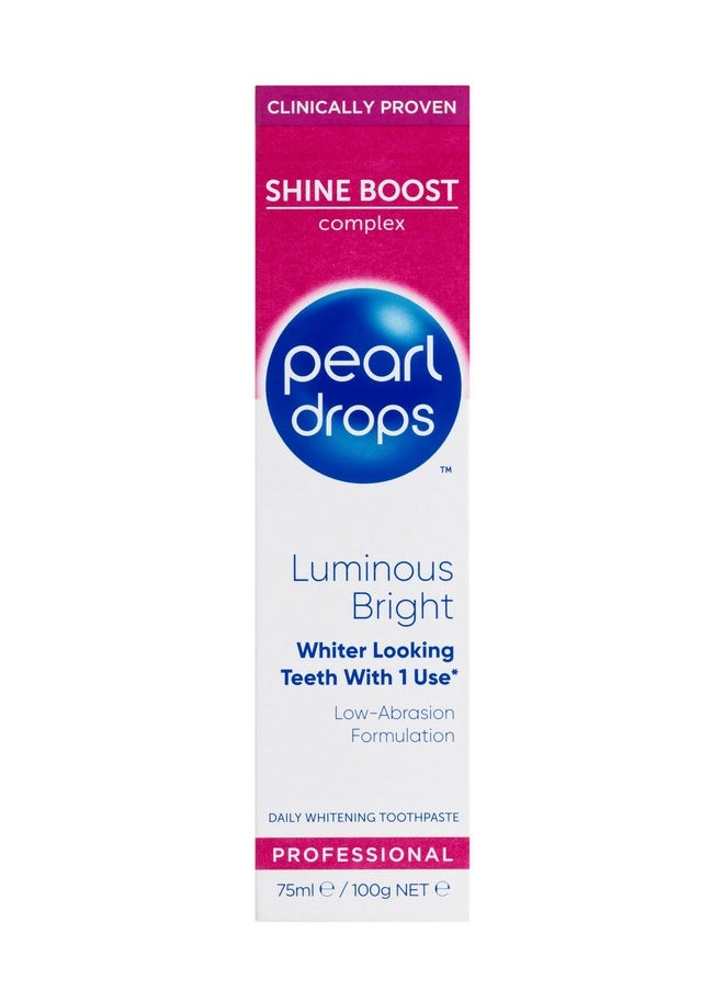Pearl Drops - Luminous Bright White Toothpolish - Whitening Effect - Pro-Shine Complex - 75ml