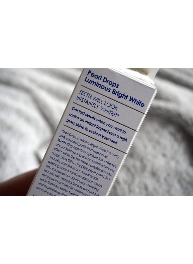 Pearl Drops - Luminous Bright White Toothpolish - Whitening Effect - Pro-Shine Complex - 75ml